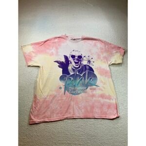 P!NK Summer Carnival 2023 Concert Tour Tie Dye Graphic T-Shirt Pink Yellow XL